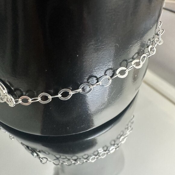 Sterling Silver 925 7.5” Bracelet Infinite & Virgin Mary Christian Religious - Picture 4 of 10